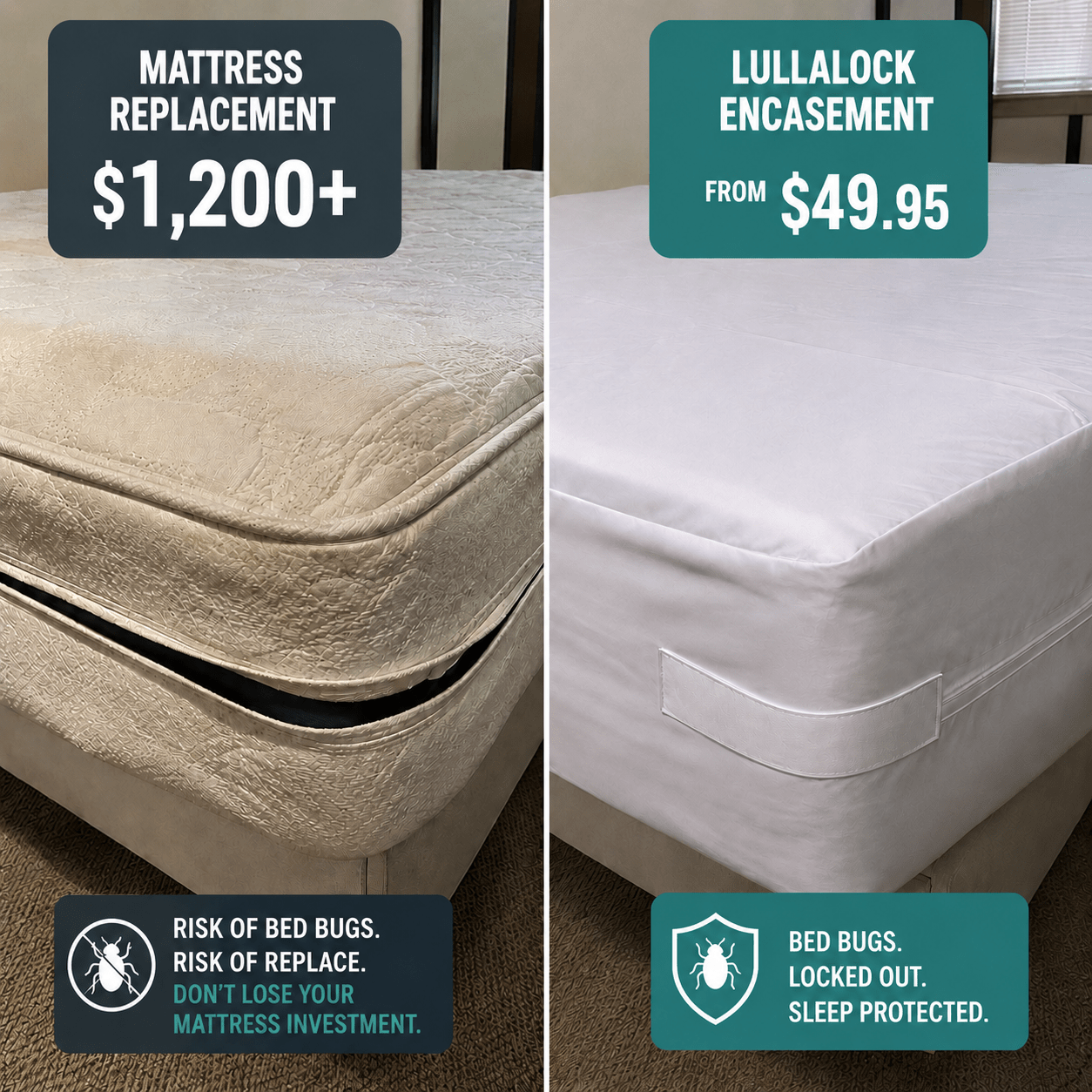 LullaLock Mattress Encasement - Lulla